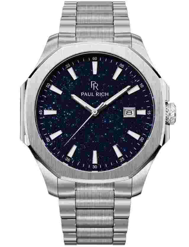 Paul Rich PR-46697 Herrenuhr Mercer Aventurine Silver Blue 40,5 mm 5ATM 