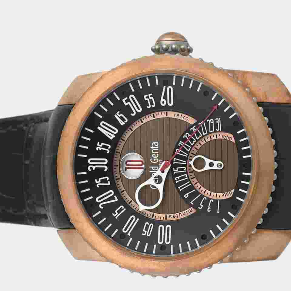 Gérald Genta Gefica Bronze&Titanium / 46.5 mm / Papers / GBS.Y.98.331.CN.BD