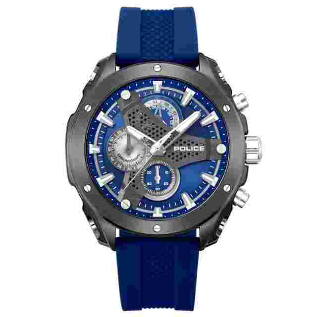 Police PEWGO0093002 Herrenuhr Quarz Chronograph Wyvern Blau