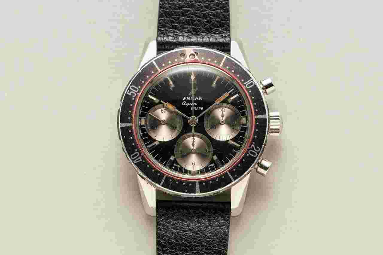 Enicar Aqua Graph Mark Oversize Tool Chronograph