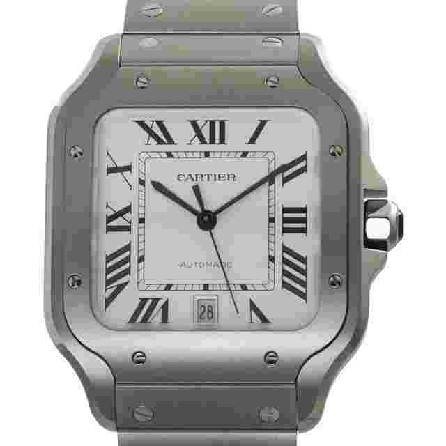 Cartier Santos unused CARTIER Santos WSSA0089 Watches titanium Mechanical Automatic whiteDial mens
