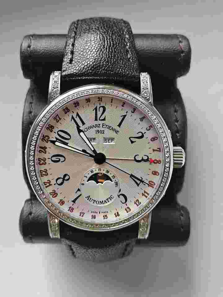 Schwarz Etienne Roma Classic Moon Phase Calendar with Diamonds Full Set Special Edition