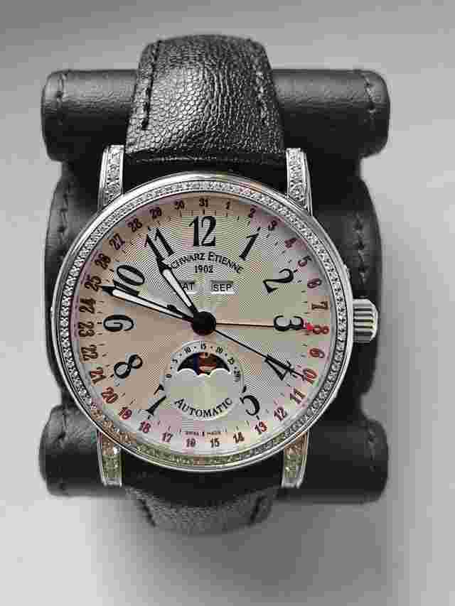 Schwarz Etienne Roma Classic Moon Phase Calendar with Diamonds Full Set Special Edition