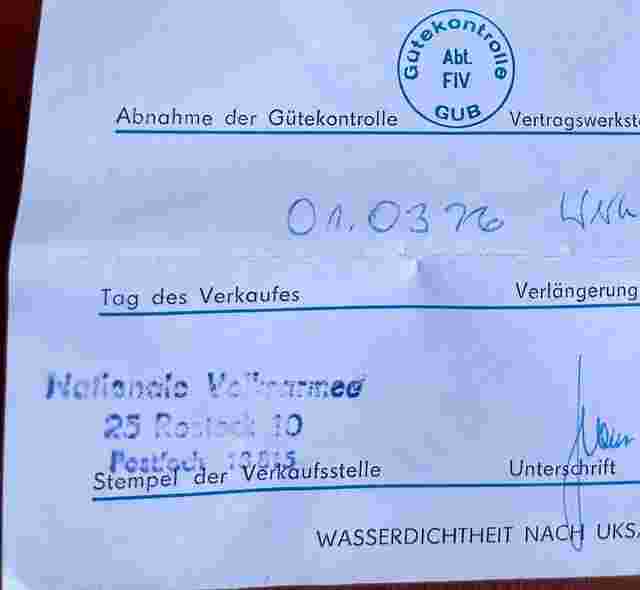 GUB Glashütte Specialautoamtic 20JAHRE NVA"-FULL SET ROSTOCK 10 STAMP SERVICED 2022
