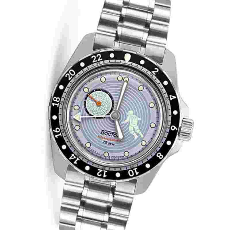 Vostok Amphibia LUNA DUDE COSMODIVER MERCURY 14039G GMT Automatic Diver 200m