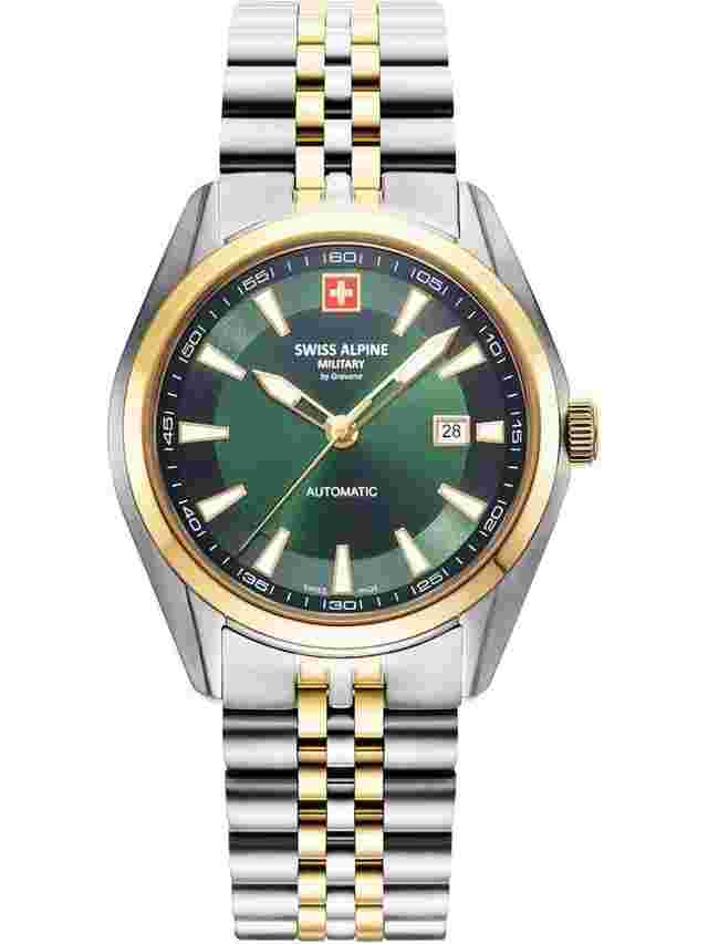 Swiss Alpine Military 7091.2144 Herrenuhr Automatik 43mm 10ATM 