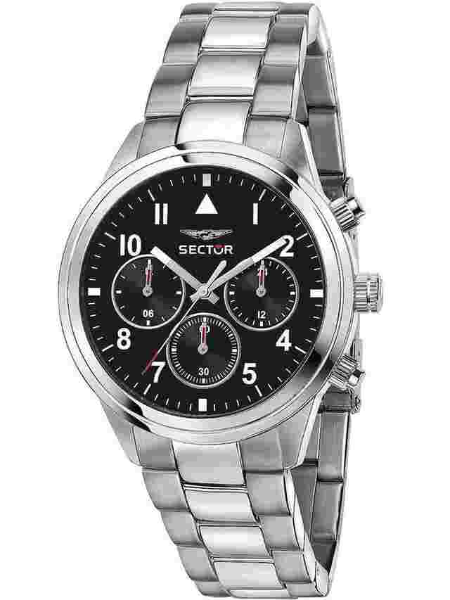 Sector R3253540013 Serie 670 Dual Time Herrenuhr 40mm 5ATM