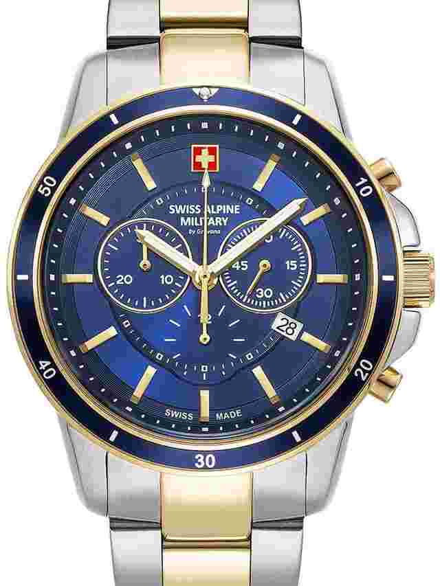 Swiss Alpine Military 7089.9145 Chronograph Herrenuhr 44mm 10ATM 