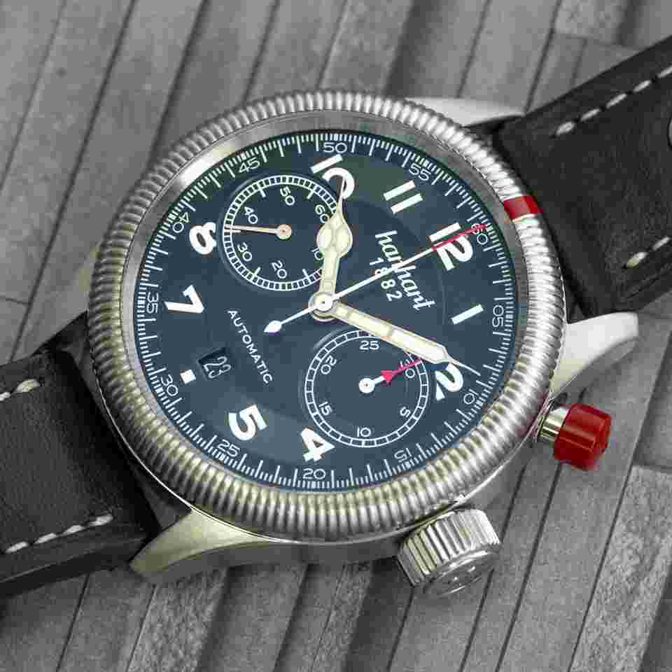 Hanhart Pioneer Mono Control 2020 Full Set 723.210.0010 Steel 42mm