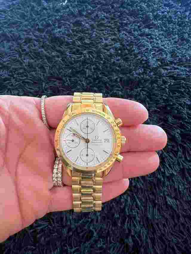 Omega Speedmaster Reduced Never polished automatic reduced automatico oro Gold garanzia
