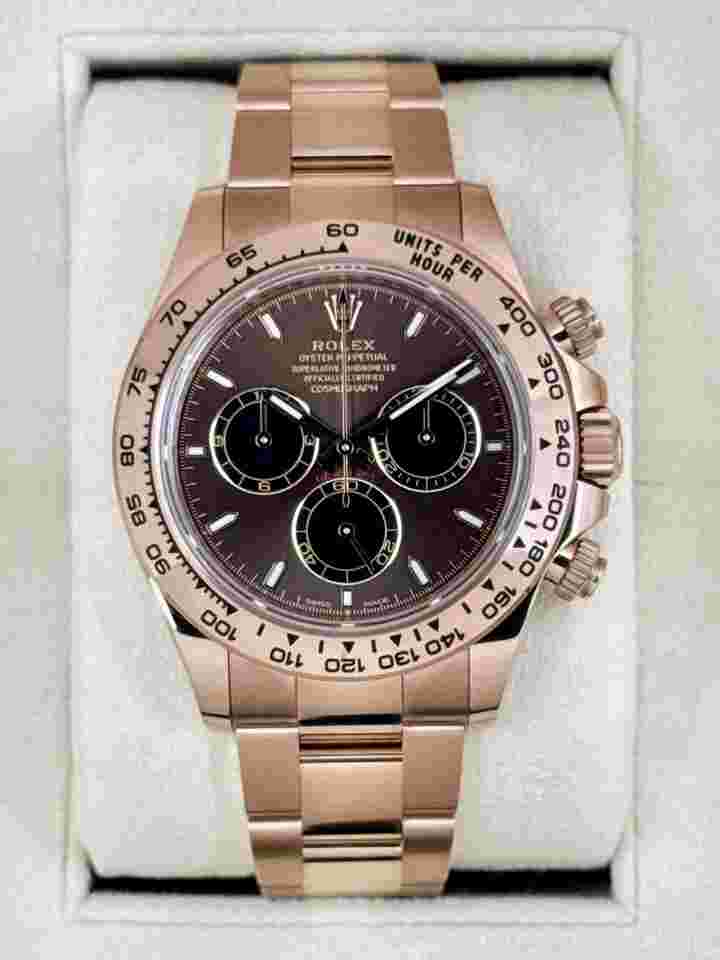 Rolex Daytona 2025 Rolex Daytona 40mm 126505 Rose Gold Chocolate Dial
