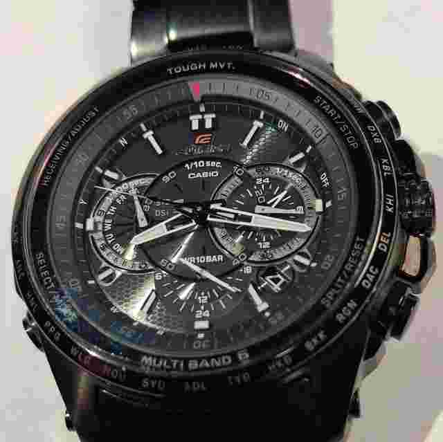 Casio Edifice EQW-T720DC-1AJF Funk Chronograph Black IP Edifce Solar Atomic Radio-Japan Domestic Market 