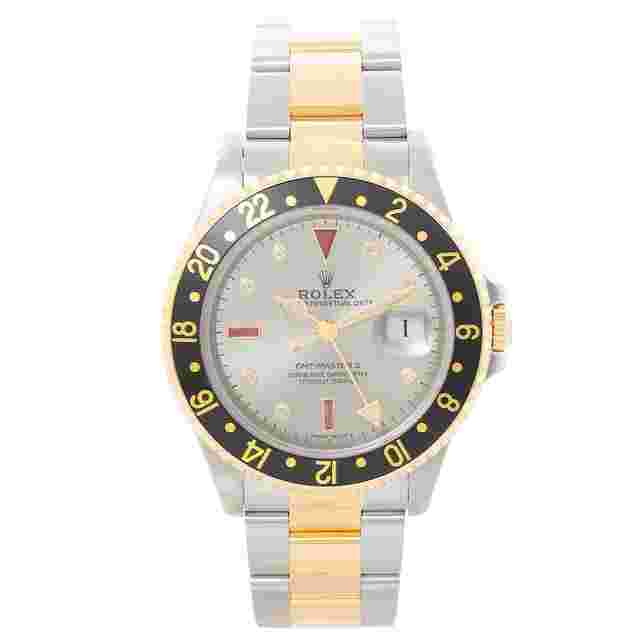Rolex GMT-Master II Men's 2-Time Zone Watch 16713 Factory Warranty Through 2028