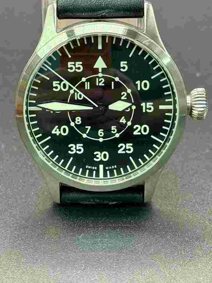 Steinhart B-Type / Beobachtungsuhr Swiss ETA 2824-2 movement 44MM Pilot Watch w Box Papers