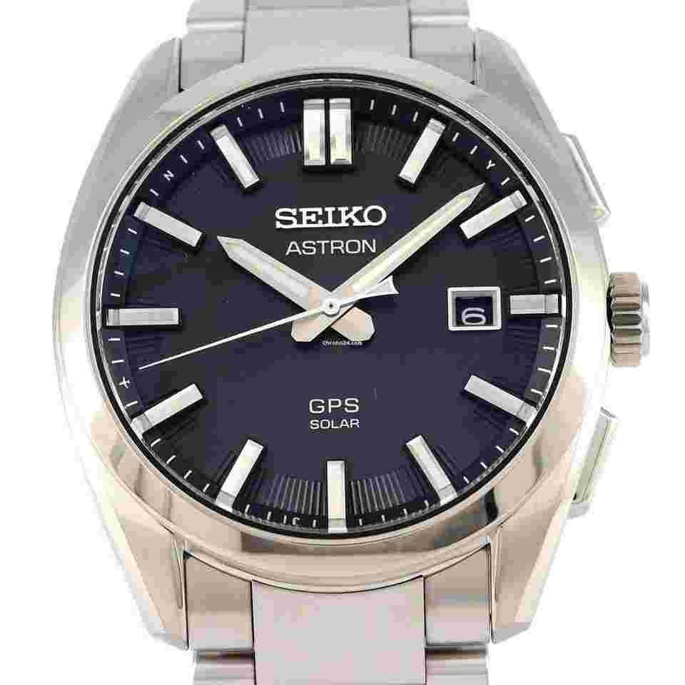 Seiko Astron GPS Solar [] Seiko Astron GPS Radio-Controlled Watch 3X32-0AA0-2/SBXD035 TI Solar Powere...