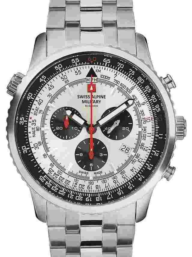 Swiss Alpine Military 7078.9132 Chronograph Herrenuhr 45mm 10ATM 