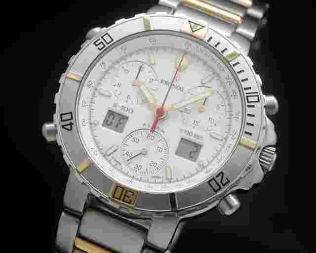 Kronos K100 Ana-Digi New Old Stock chronograph vintage ETA 251.265 NOS SERVICED WARRANTY With an ETA 251.265 used by Omega Tag-Heuer Tissot etc. 