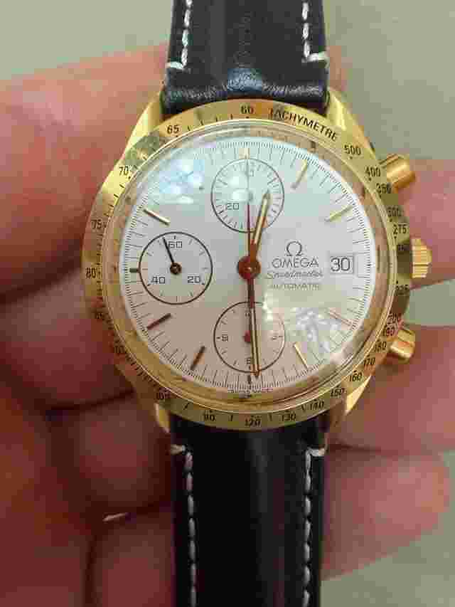 Omega Speedmaster Reduced automatic reduced automatico oro Gold garanzia Never polished