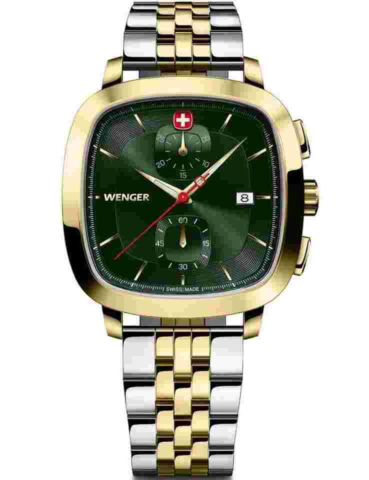 Wenger 01.1933.105 Herrenuhr Vintage Classic Chronograph 40mm 5ATM