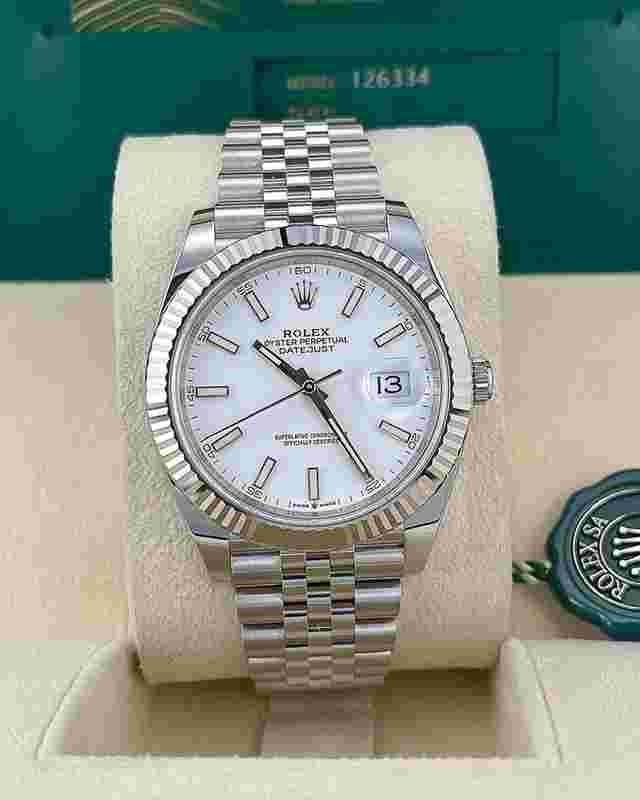 Rolex Datejust 41 In Stock 2025 Datejust 41 White Stick Dial 126334 Jubilee Bracelet
