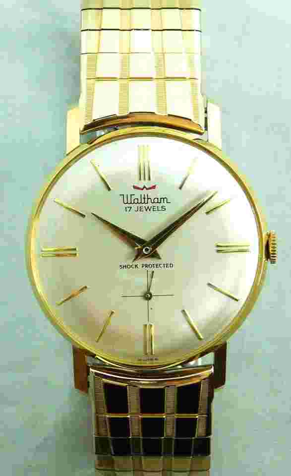 Waltham Ultra-Slim 7mm Thick Swiss Manual Wind Vintage 1960's Mens Watch 33mm