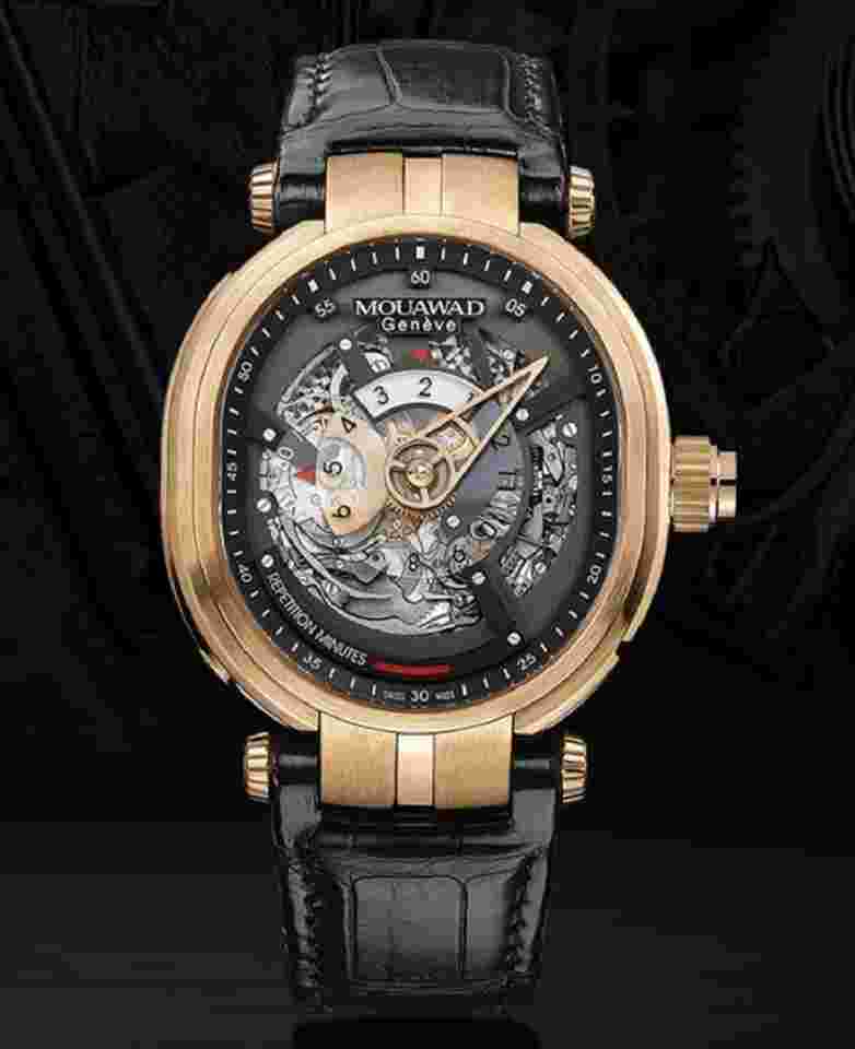 Mouawad Grand Ellipse Minute Repeater Tourbillon Unique Piece / Deliver to USA Naked 