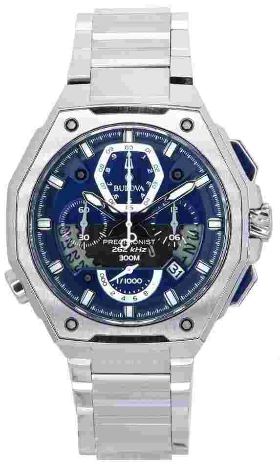 Bulova Precisionist New Bulova Precisionist Chronograph Blue Quartz Diver's 96B349 300M Men's Watch