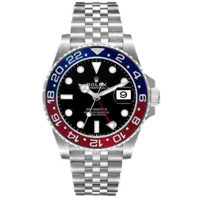 Rolex GMT-Master II Steel Blue Red Pepsi Bezel Jubilee Bracelet Watch 126710BLRO