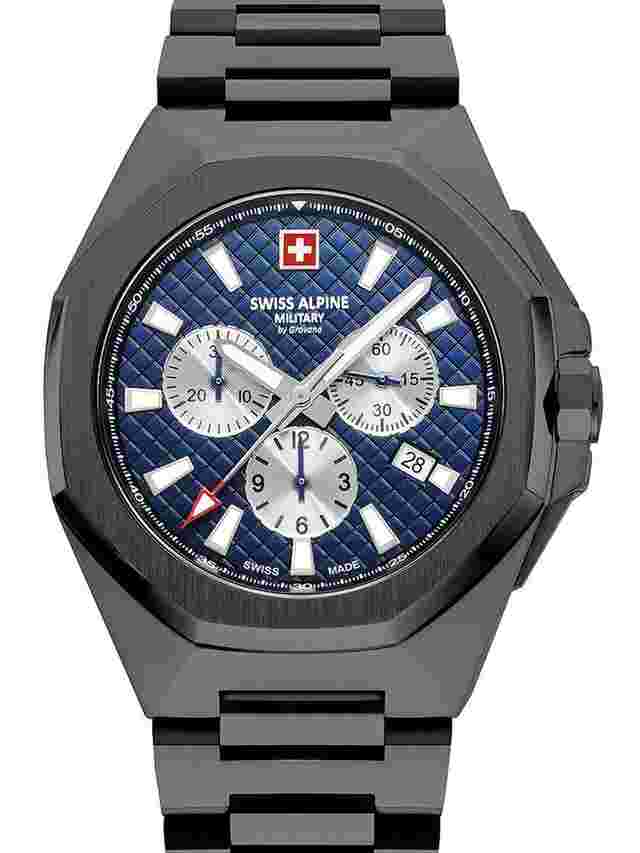 Swiss Alpine Military 7005.9175 Typhoon Chronograph Herrenuhr 42mm 10ATM 