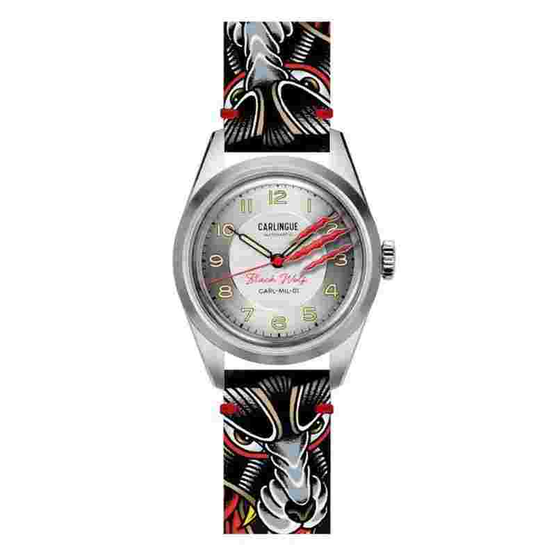 Carlingue Montre Military 01 Black Wolf CT-003-C-BW