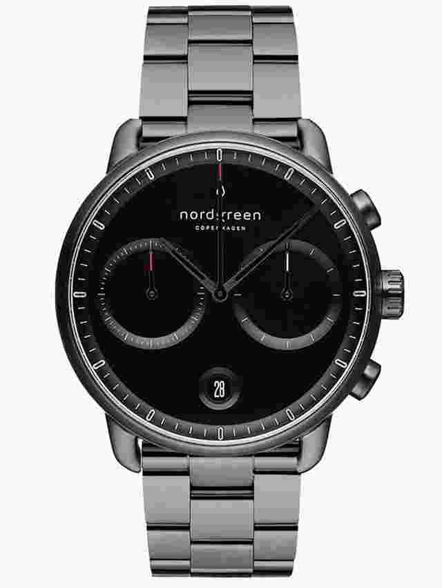 Nordgreen PI42GM3LGUBL Herrenuhr Pioneer Chronograph 42mm 10ATM 
