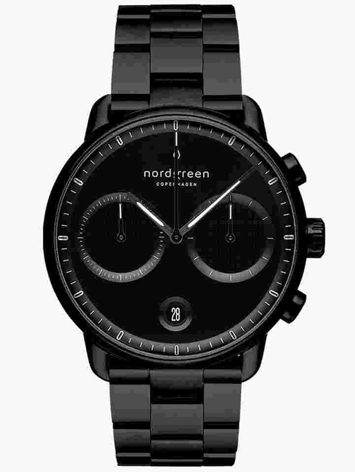 Nordgreen PI42BL3LBLTB Herrenuhr Pioneer Chronograph 42mm 10ATM