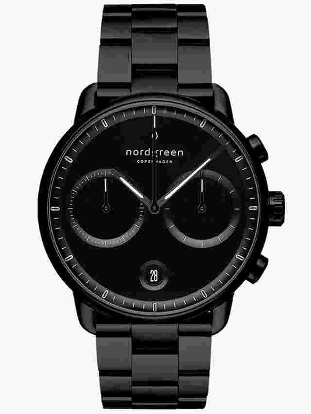 Nordgreen PI42BL3LBLTB Herrenuhr Pioneer Chronograph 42mm 10ATM 