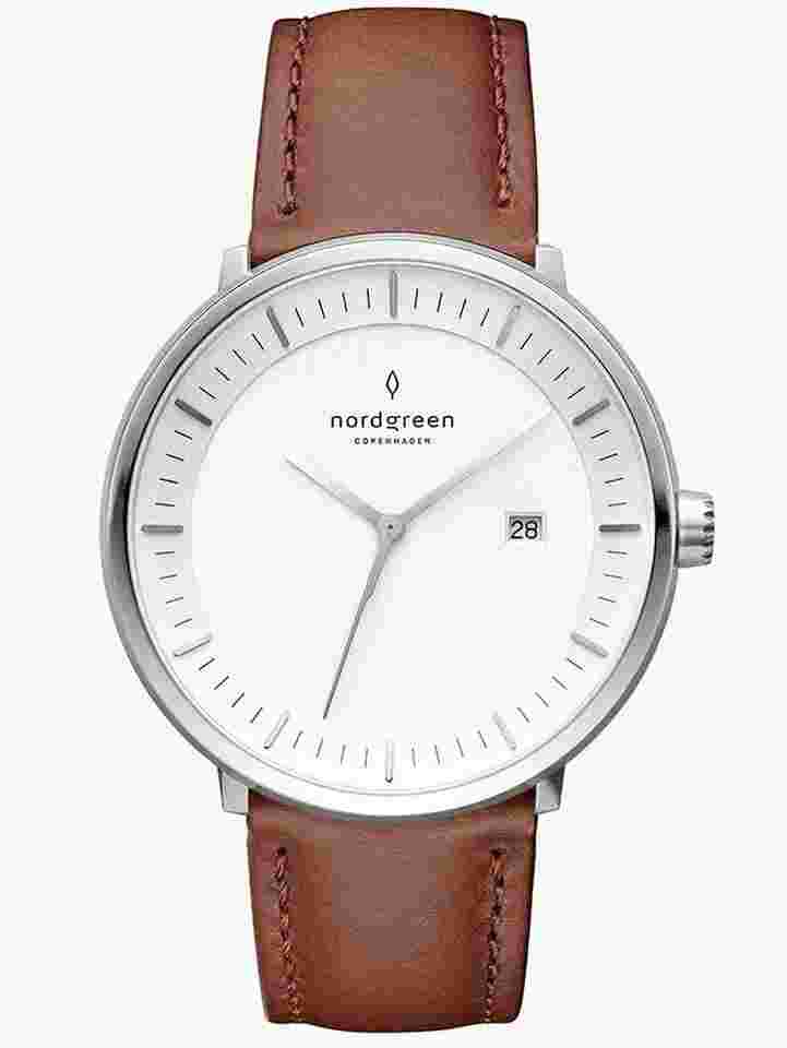 Nordgreen PH40SILEBRXX Herrenuhr Philosopher 40mm 3ATM