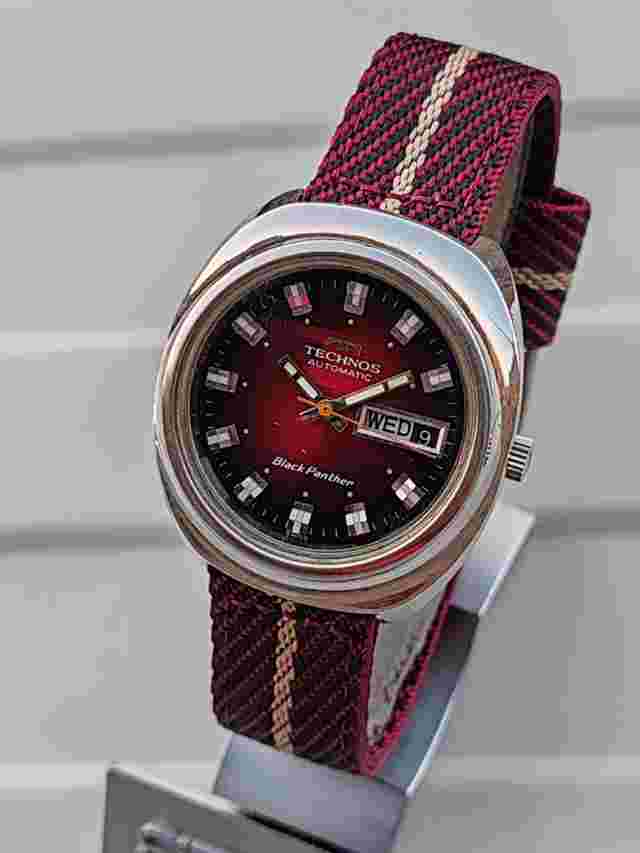 Technos Black Panther Swiss Day-Date - Jumbo Case - Ref. 2785
