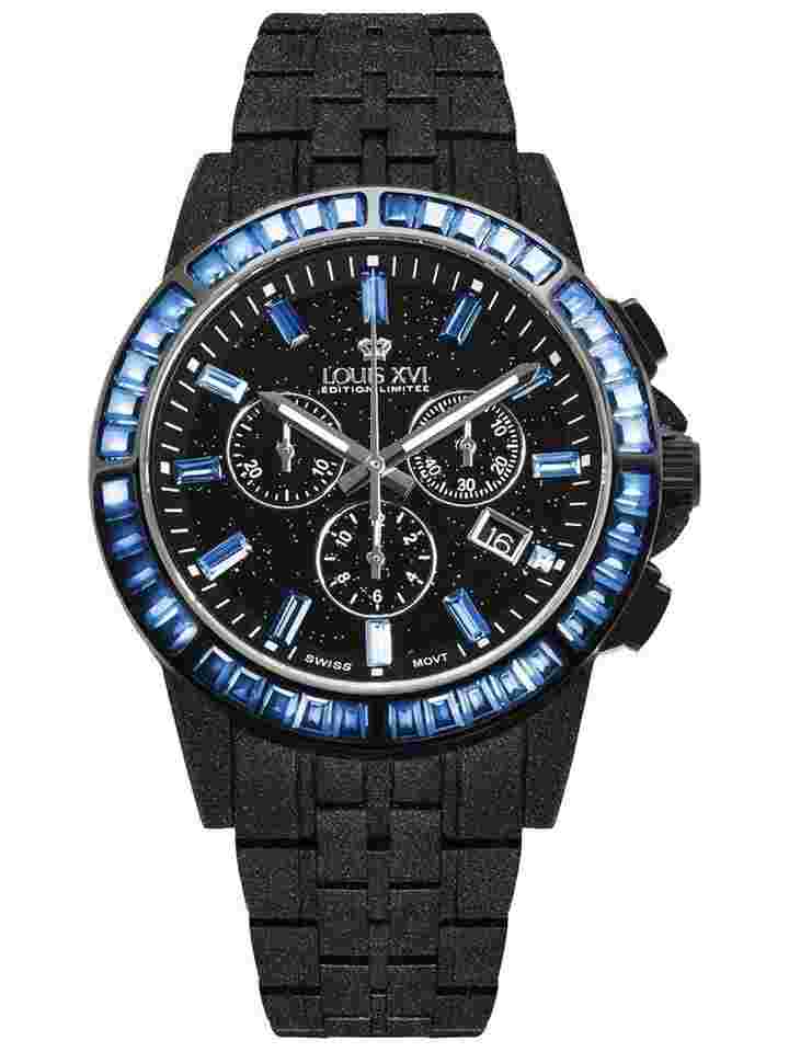 Louis XVI LXVI1181 Herrenuhr Majesté Frosted Iced Out Chronograph 43mm 10ATM