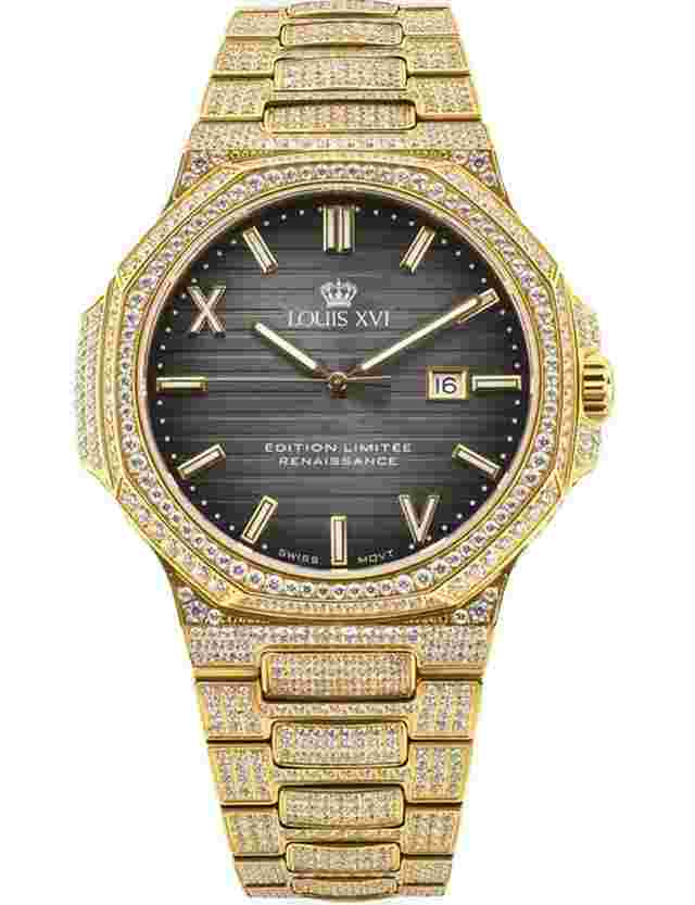 Louis XVI LXVI1602 Herrenuhr Renaissance Iced Out Limited 40mm 5ATM