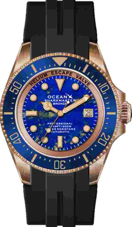 OceanX Sharkmaster Bronze SMB542 Lapis Lazuli Limited Edition