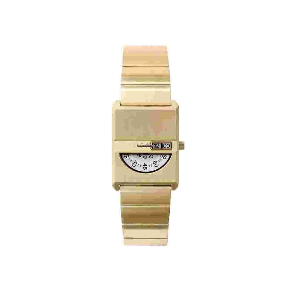 Breda 1747a Pulse Tandem Gold and Metal Bracelet Watch 26MM