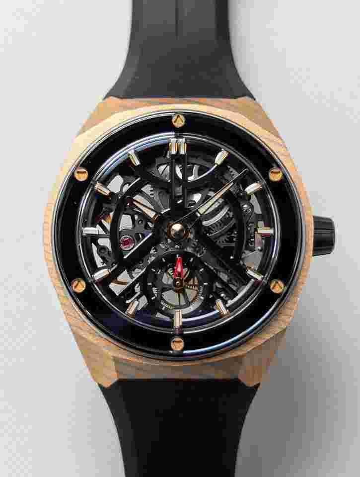 Zelos Artemis 40mm Skeleton Limited Edition Watch - Incredible Patina!