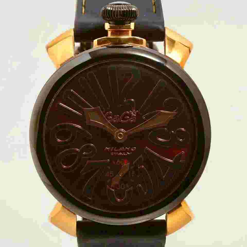 Gaga Milano 5014.02S-BRW Manual winding Steel Fair