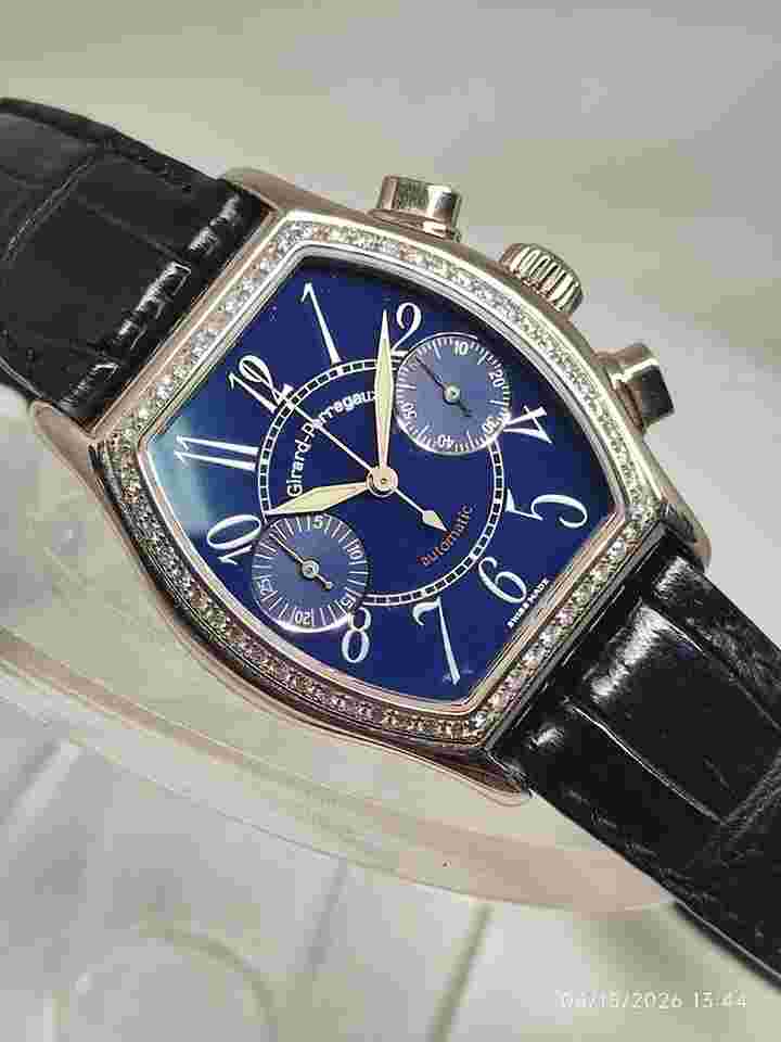 Girard Perregaux Richeville 2750 18k White Gold Diamond Bezel