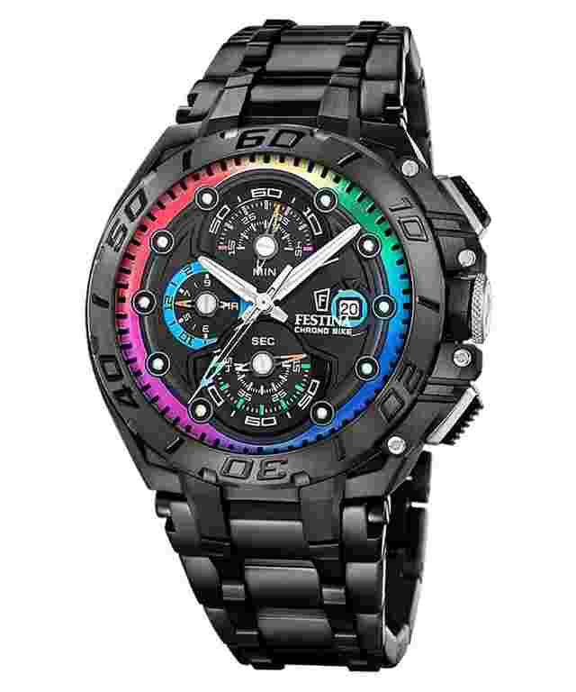 Festina F20761/1 Herrenuhr Chronograph Chrono Bike Limited Ed. Schwarz/Bunt