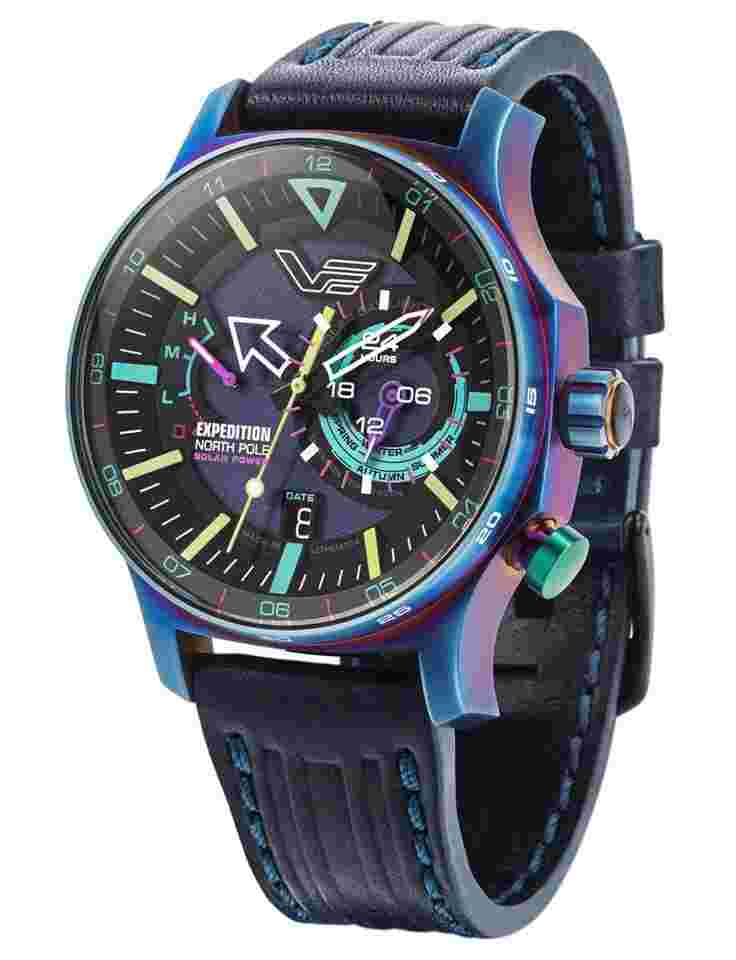 Vostok Europe VS57-595D737 Herrenuhr Solar Polar Light Leuchtend