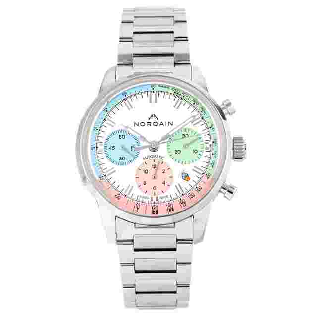 Norqain Freedom 60 Enjoy Life Special Edition Stainless Steel White Dial 40mm N2201.19S01.C01 Full Set