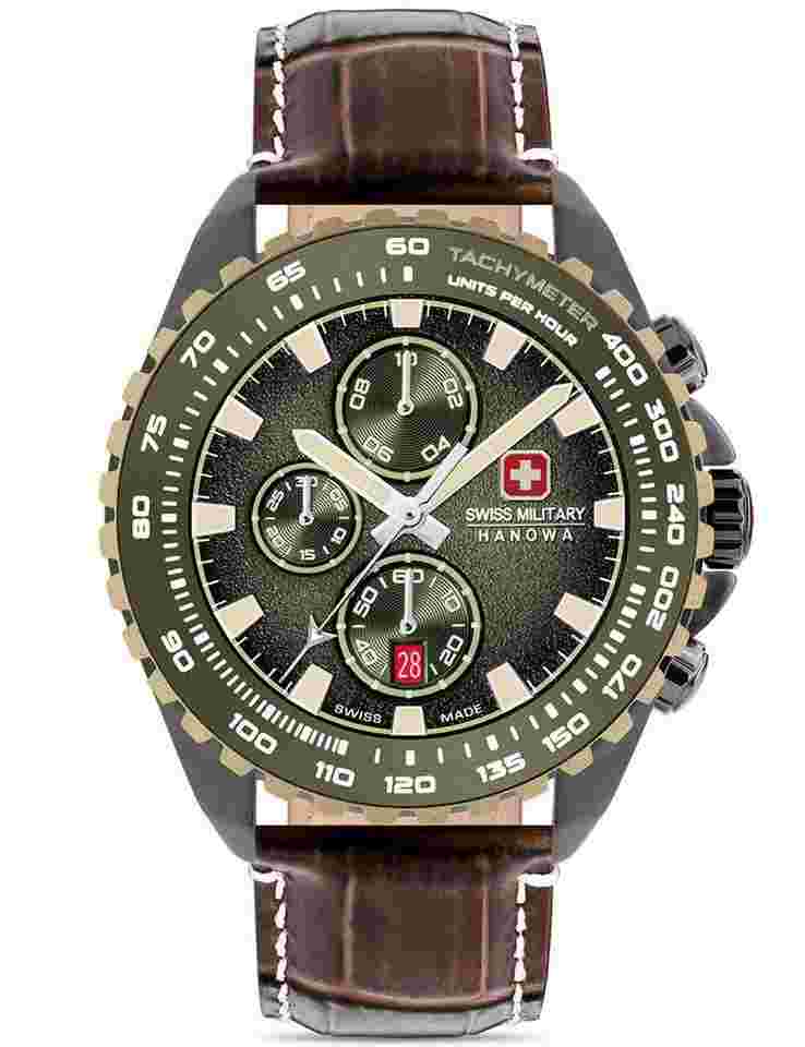 Swiss Military Hanowa SMWGC0001840 Herrenuhr Stone Marten Chrono 45mm 10ATM