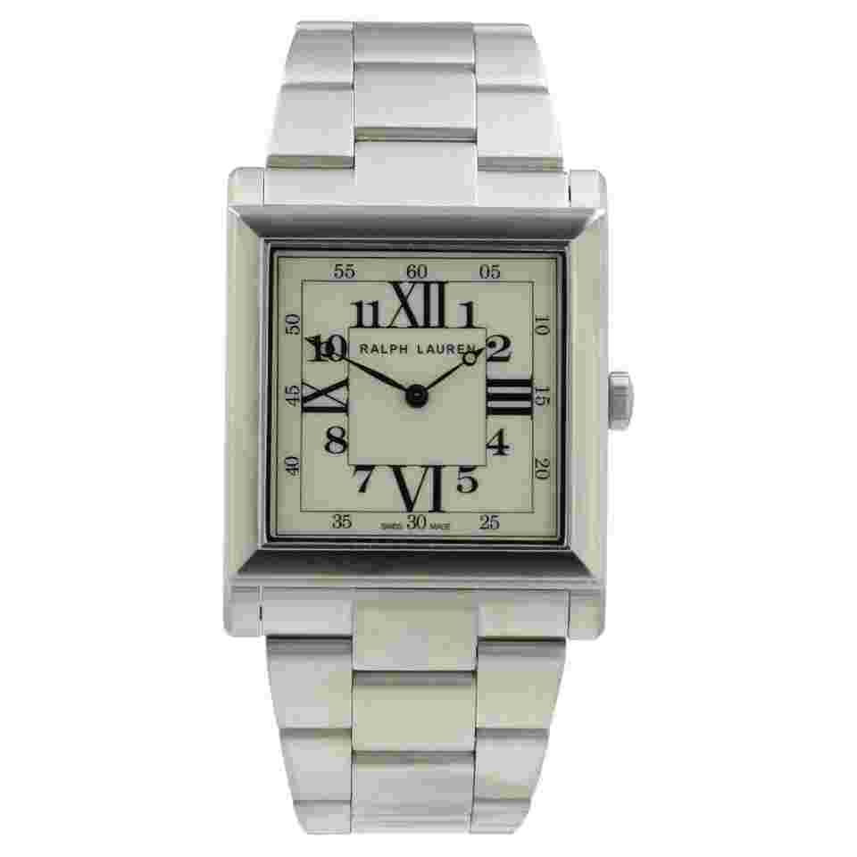Ralph Lauren NEW Ralph Lauren 867 White Dial Stainless Steel 35mm Automatic Men's Watch