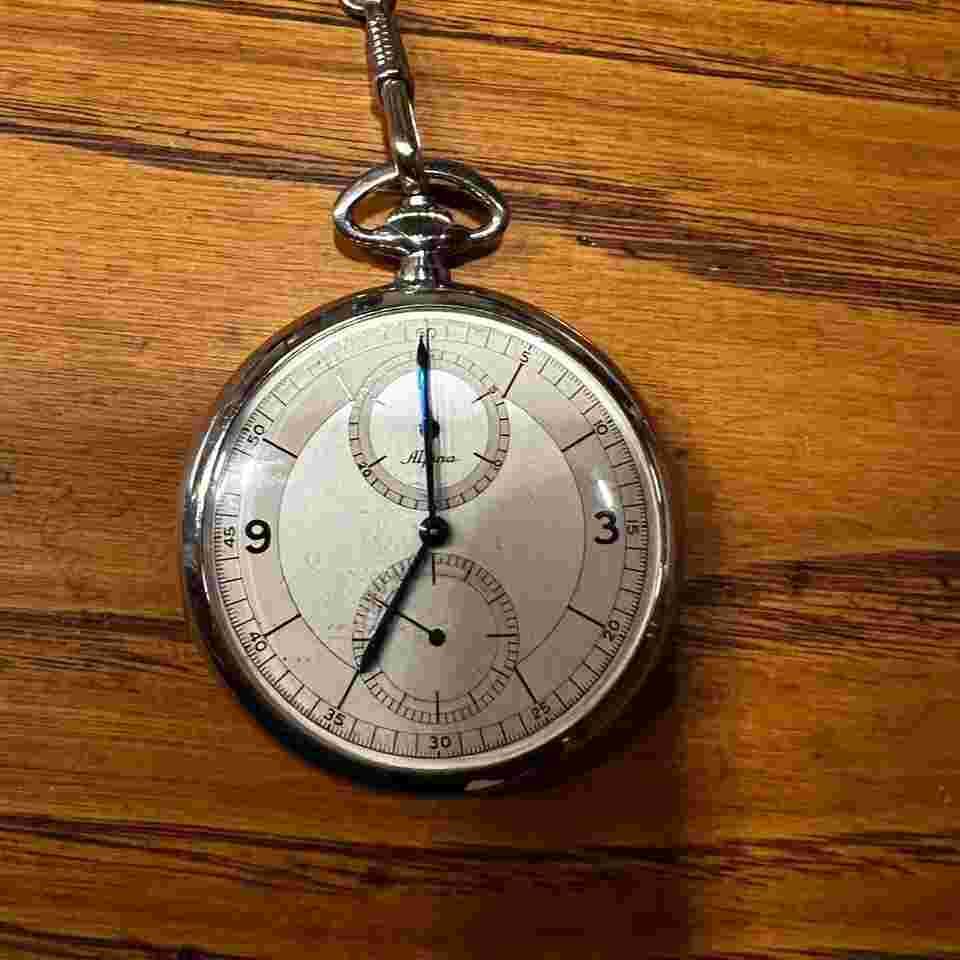 Alpina Monopusher Chronograph Monopusher Chronograph – Cal. Minerva 19-9 CH Cal. Minerva 19-9 CH – Staybrite Edelstahl – Inkl. Original