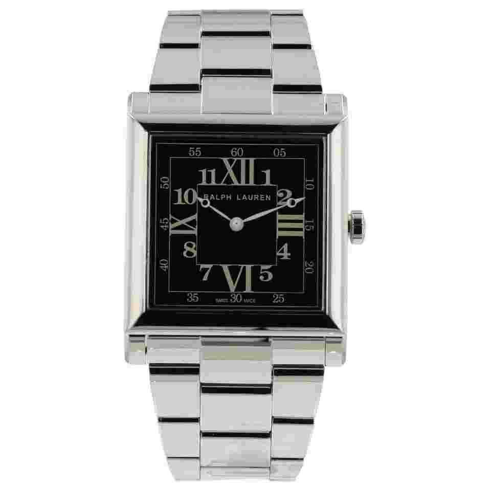 Ralph Lauren NEW Ralph Lauren 867 Black Dial Stainless Steel 35mm Automatic Men's Watch
