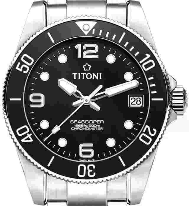 Titoni Seascoper Chronometer 42mm 83601 S-BK-256